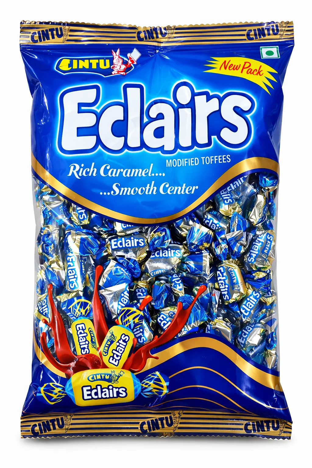 50p Eclairs Blue